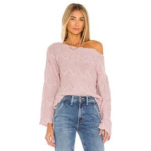 REVOLVE x House of Harlow 1960 | Elaina Braided Sweater in Lilac | Medium
